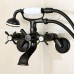 Kingston Brass KS286ORB ESSEX 3" to 9" Adjustable Centers Wall Mount Clawfoot Tub Filler with Hand Shower  7-1/4" Spout Reach  Oil Rubbed Bronze - B013NV1EYS